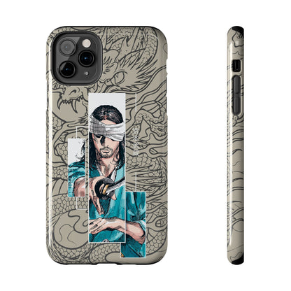 Samurai Anime Manga-Inspired iPhone Case – Musashi Design for iPhone 16-7 & Samsung