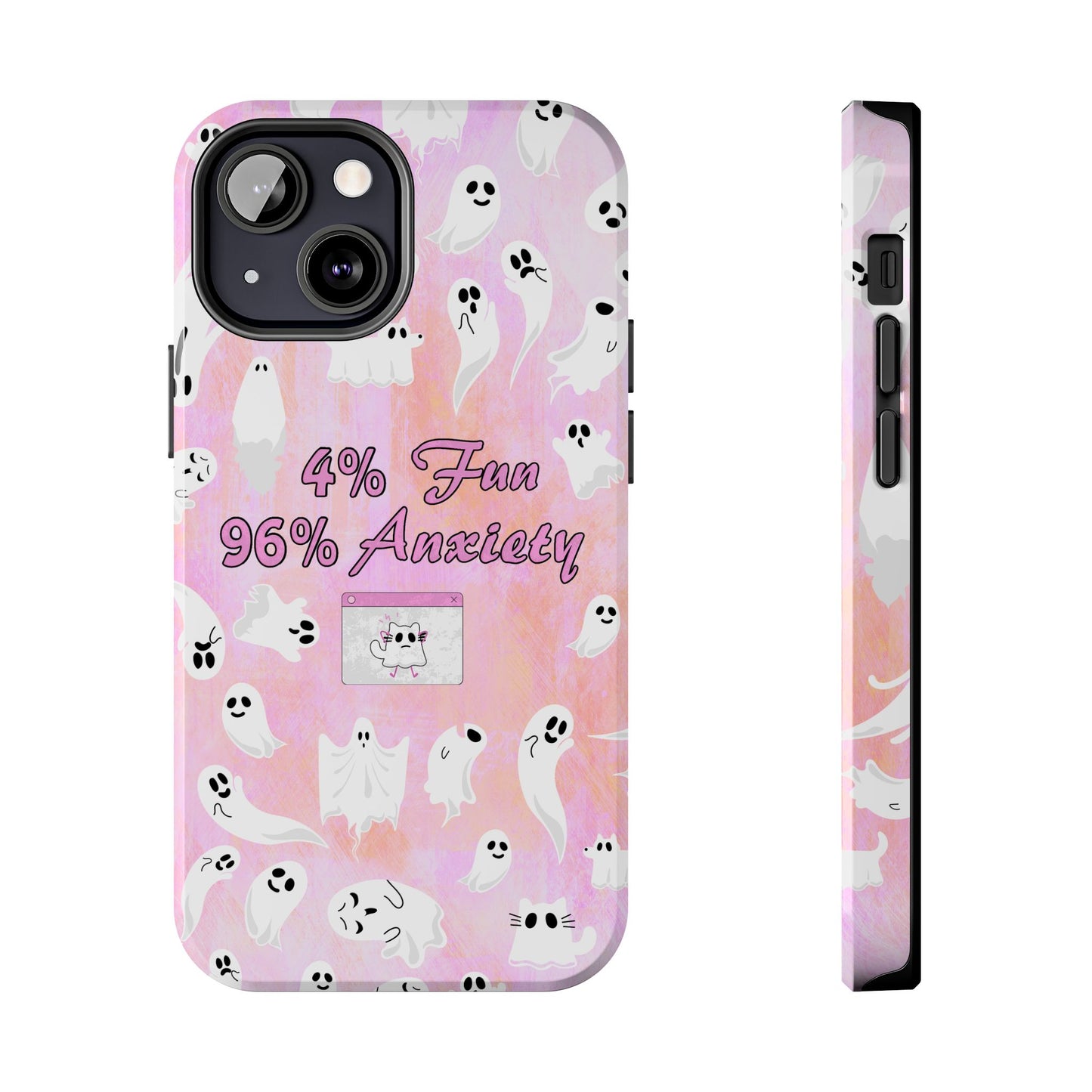 96 Anxiety Phone Case | Spooky Ghosts Halloween Case for iPhone 16 and More - Samsung