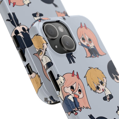 Anime Manga-Inspired Power and Denji iPhone Case for iPhone 16 and Samsung – Chainsaw Man Design