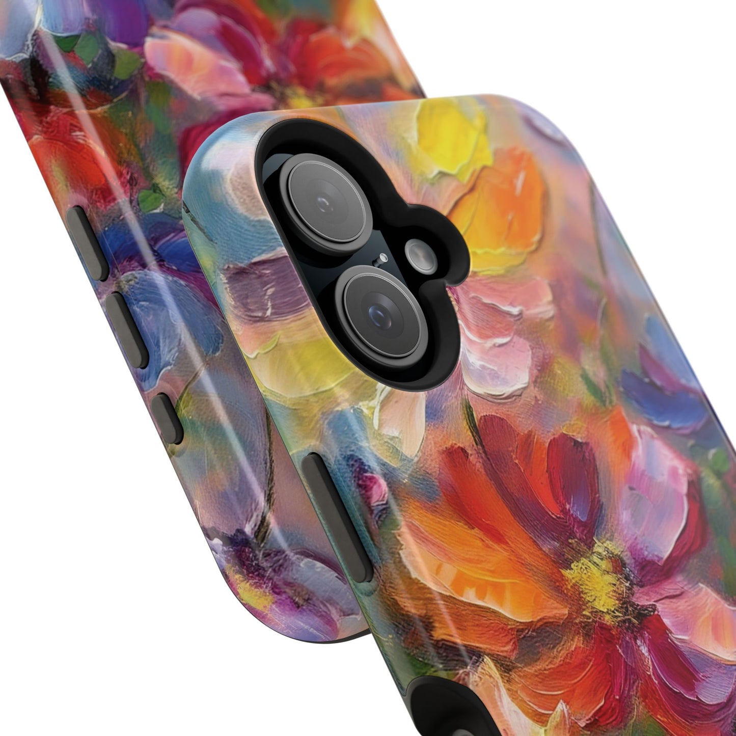 Flower Pattern Phone Case | 70s Retro | Cover for iPhone 16 15 14 13 12 SE Max Pro - Samsung Galaxy S Series - Flower Drawing