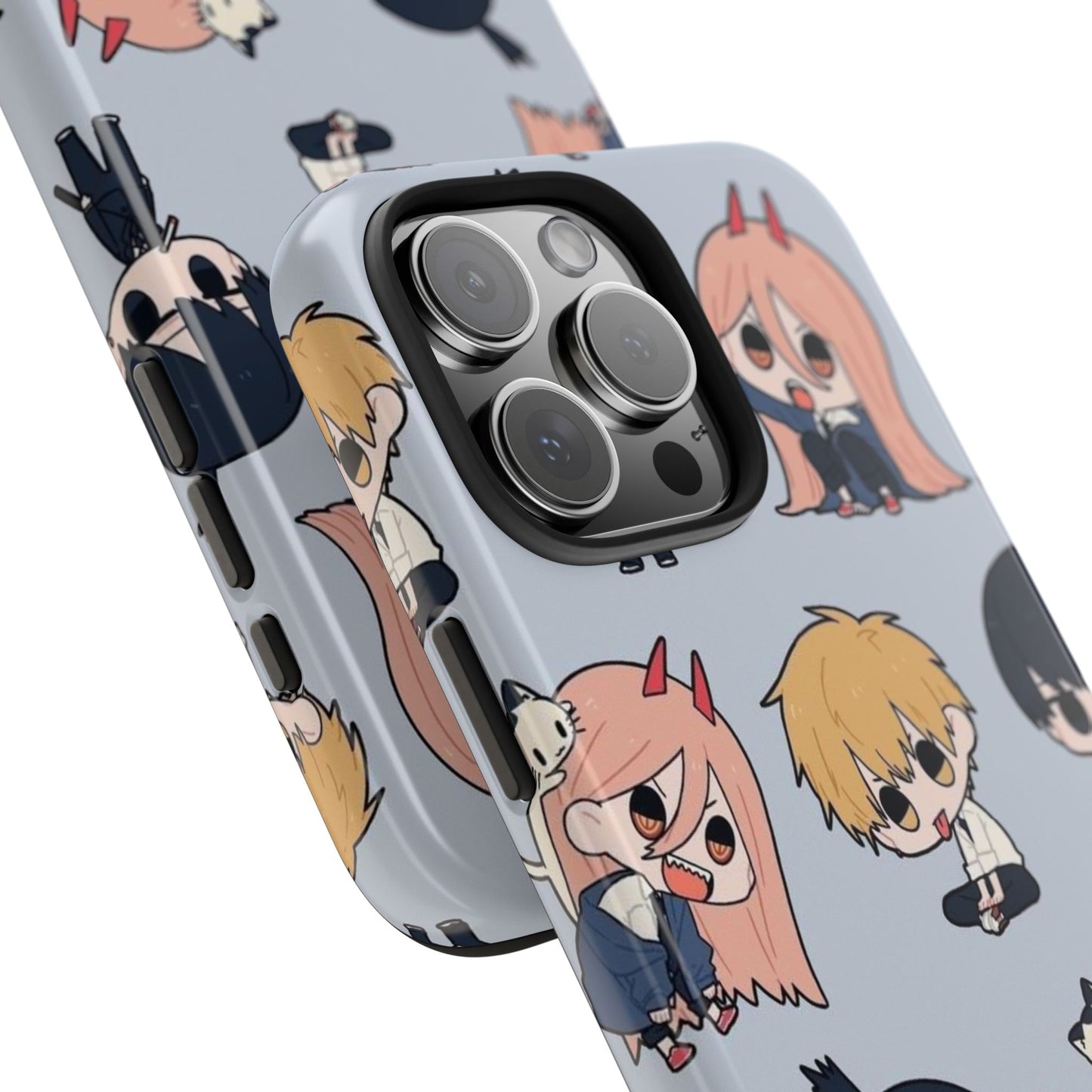 Anime Manga-Inspired Power and Denji iPhone Case for iPhone 16 and Samsung – Chainsaw Man Design