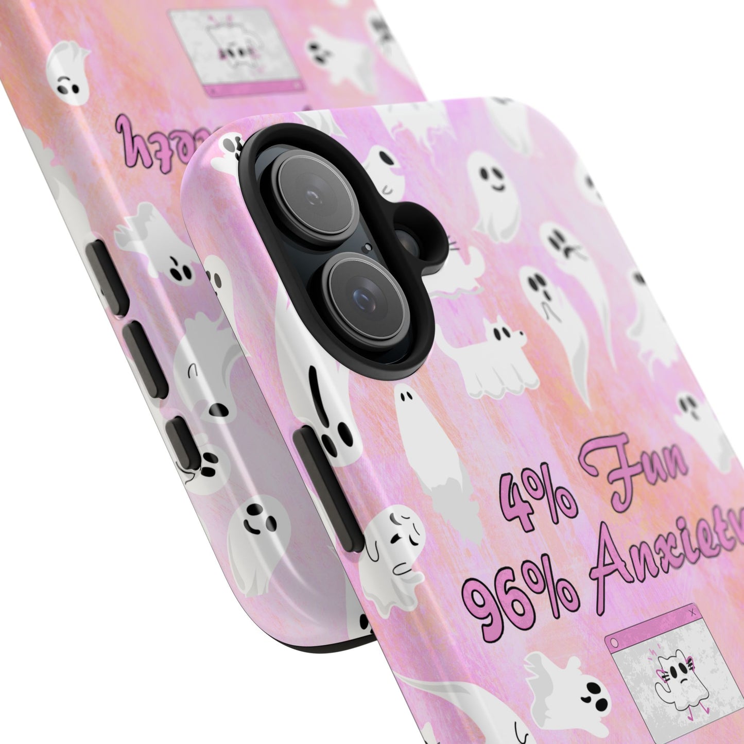 96 Anxiety Phone Case | Spooky Ghosts Halloween Case for iPhone 16 and More - Samsung