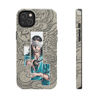 Samurai Anime Manga-Inspired iPhone Case – Musashi Design for iPhone 16-7 & Samsung