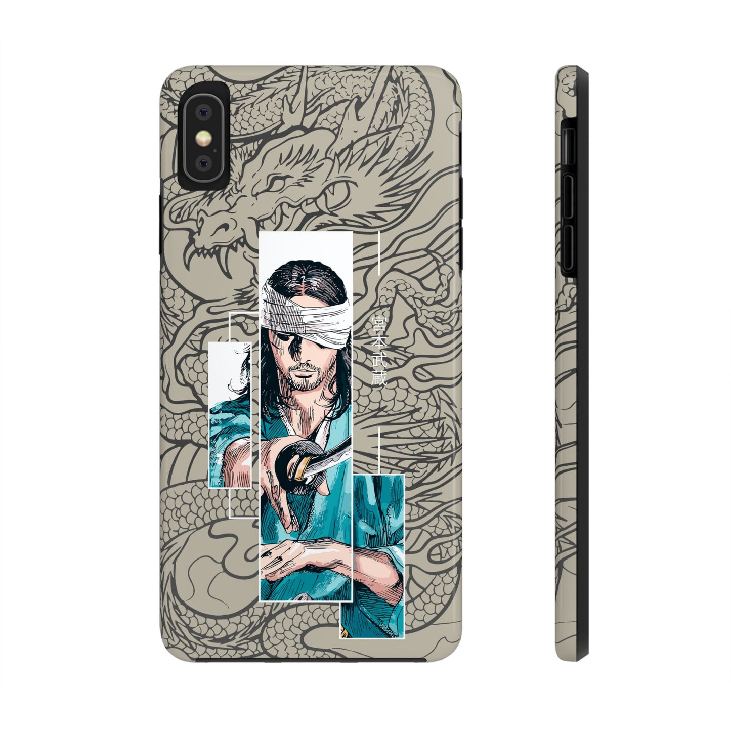 Samurai Anime Manga-Inspired iPhone Case – Musashi Design for iPhone 16-7 & Samsung