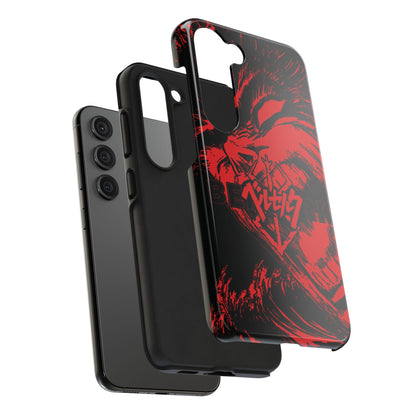 Dark Manga Swordsman Case iPhone 16 and more - Samsung | Horror Manga iPhone Case Anime Case