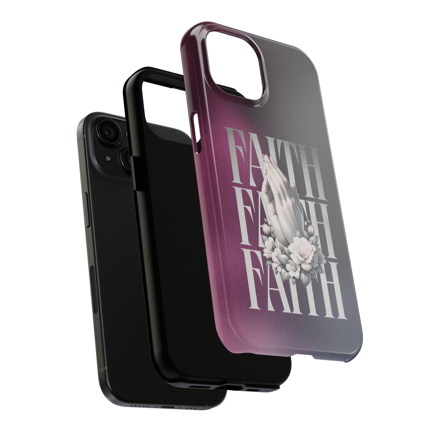 Faith Phone Case - Praying Hands Design, Christian Phone Cover for iPhone & Samsung