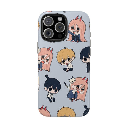 Anime Manga-Inspired Power and Denji iPhone Case for iPhone 16 and Samsung – Chainsaw Man Design