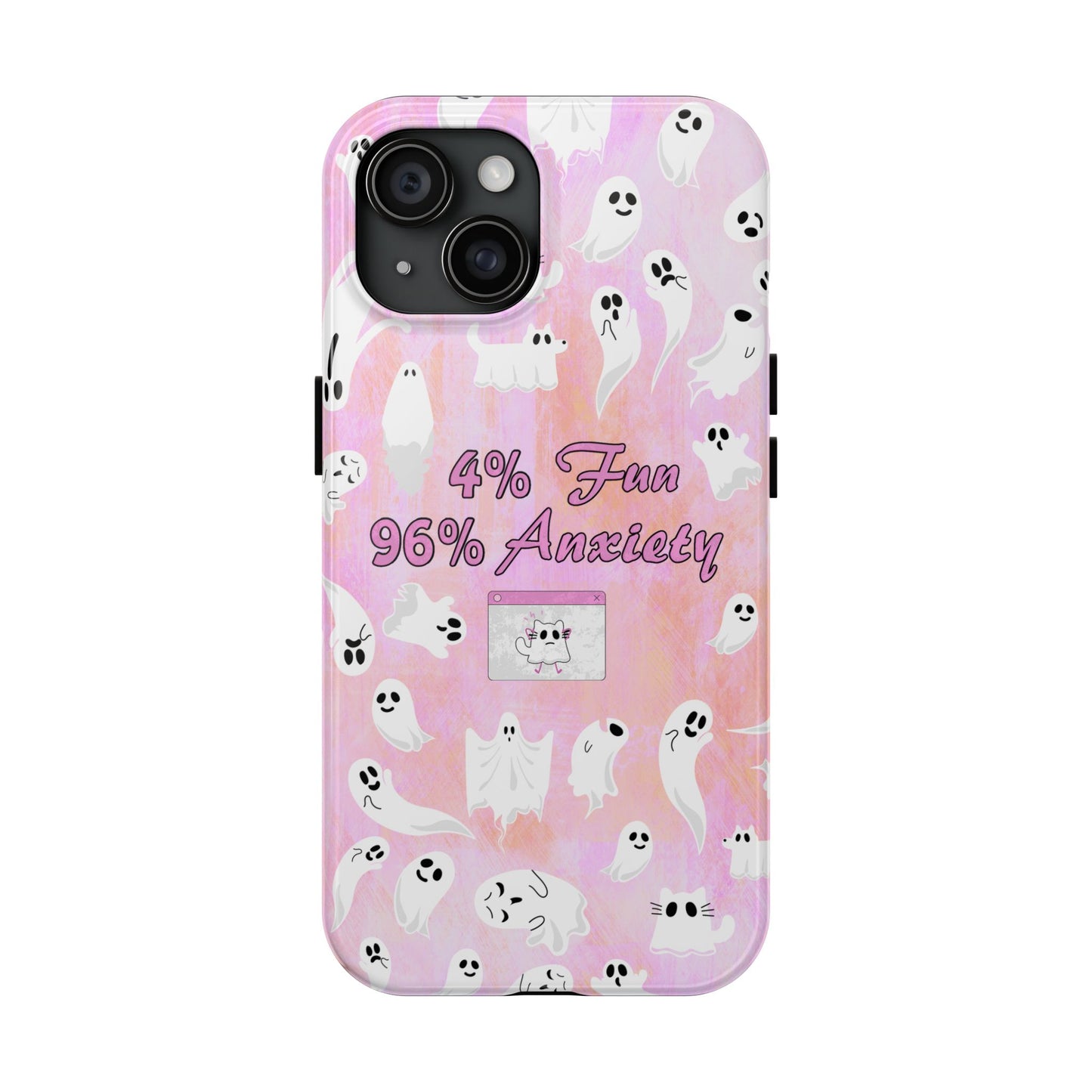 96 Anxiety Phone Case | Spooky Ghosts Halloween Case for iPhone 16 and More - Samsung