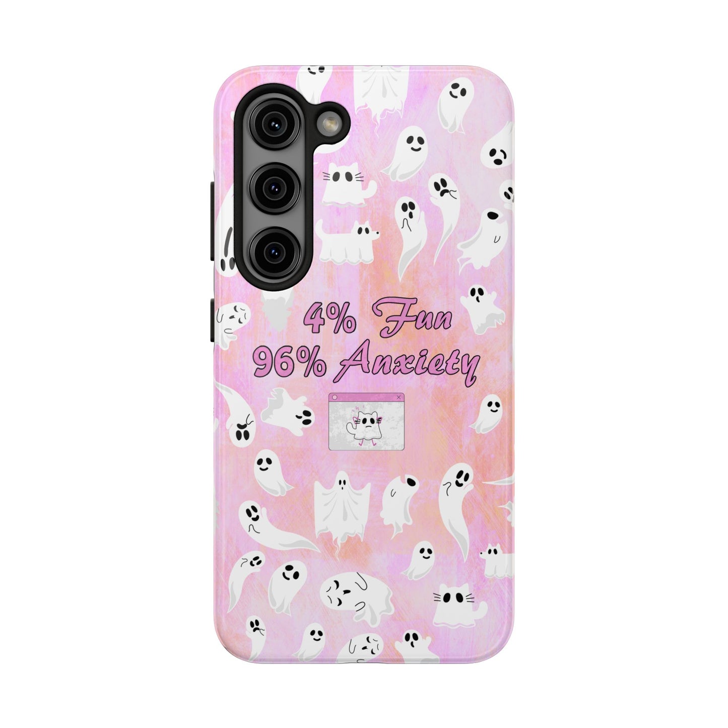 96 Anxiety Phone Case | Spooky Ghosts Halloween Case for iPhone 16 and More - Samsung