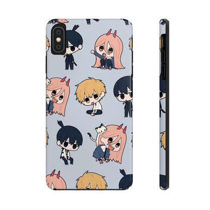 Anime Manga-Inspired Power and Denji iPhone Case for iPhone 16 and Samsung – Chainsaw Man Design