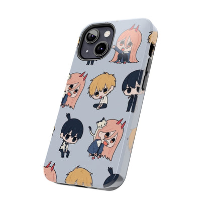 Anime Manga-Inspired Power and Denji iPhone Case for iPhone 16 and Samsung – Chainsaw Man Design