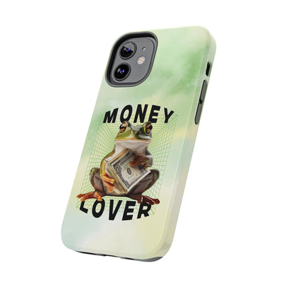 MONEY LOVER Frog Phone Case Funny Phone Case Cover for all iPhone Case - Samsung S23 S24 S23 S22