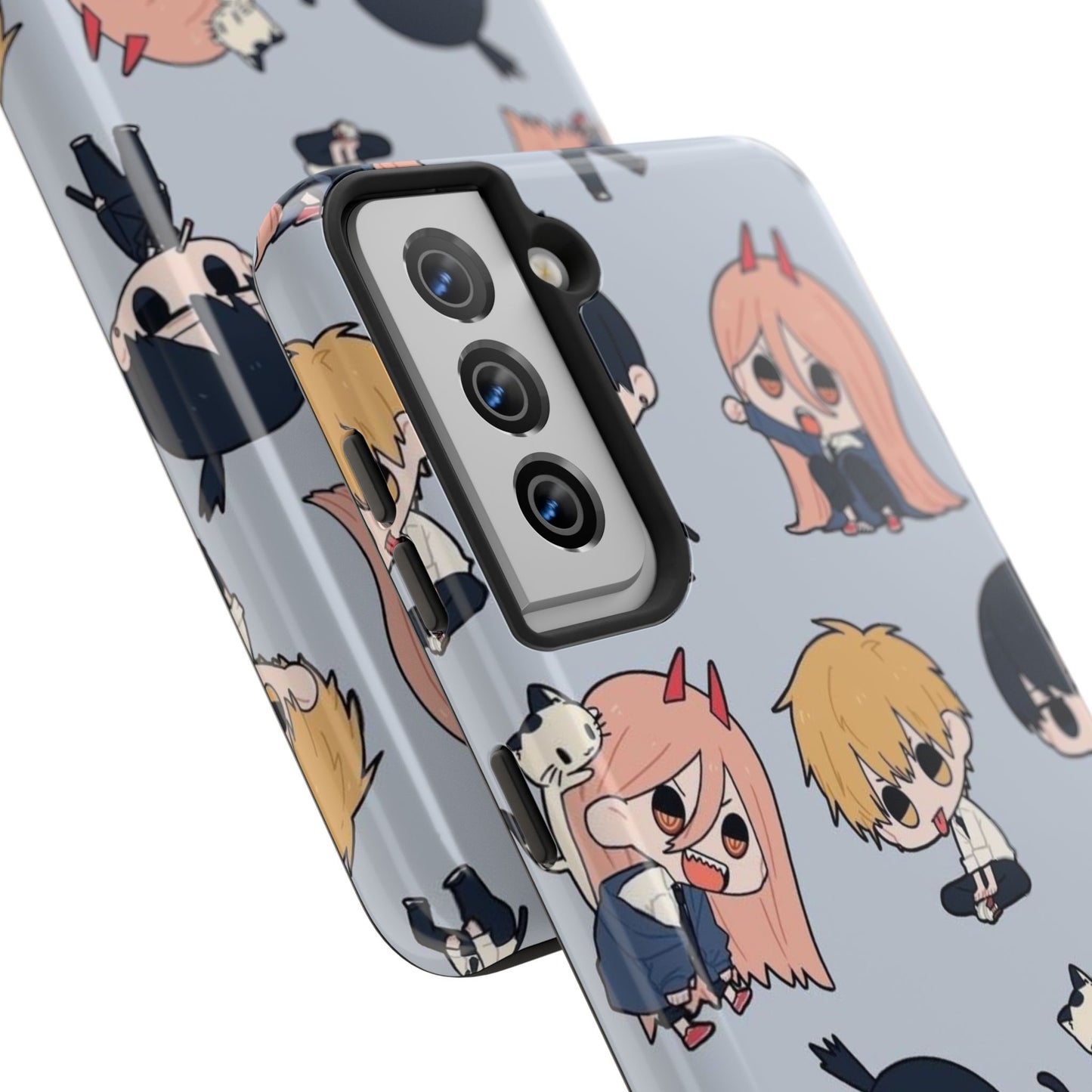 Anime Manga-Inspired Power and Denji iPhone Case for iPhone 16 and Samsung – Chainsaw Man Design