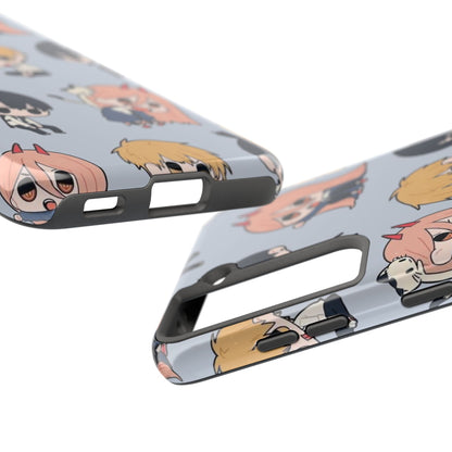 Anime Manga-Inspired Power and Denji iPhone Case for iPhone 16 and Samsung – Chainsaw Man Design