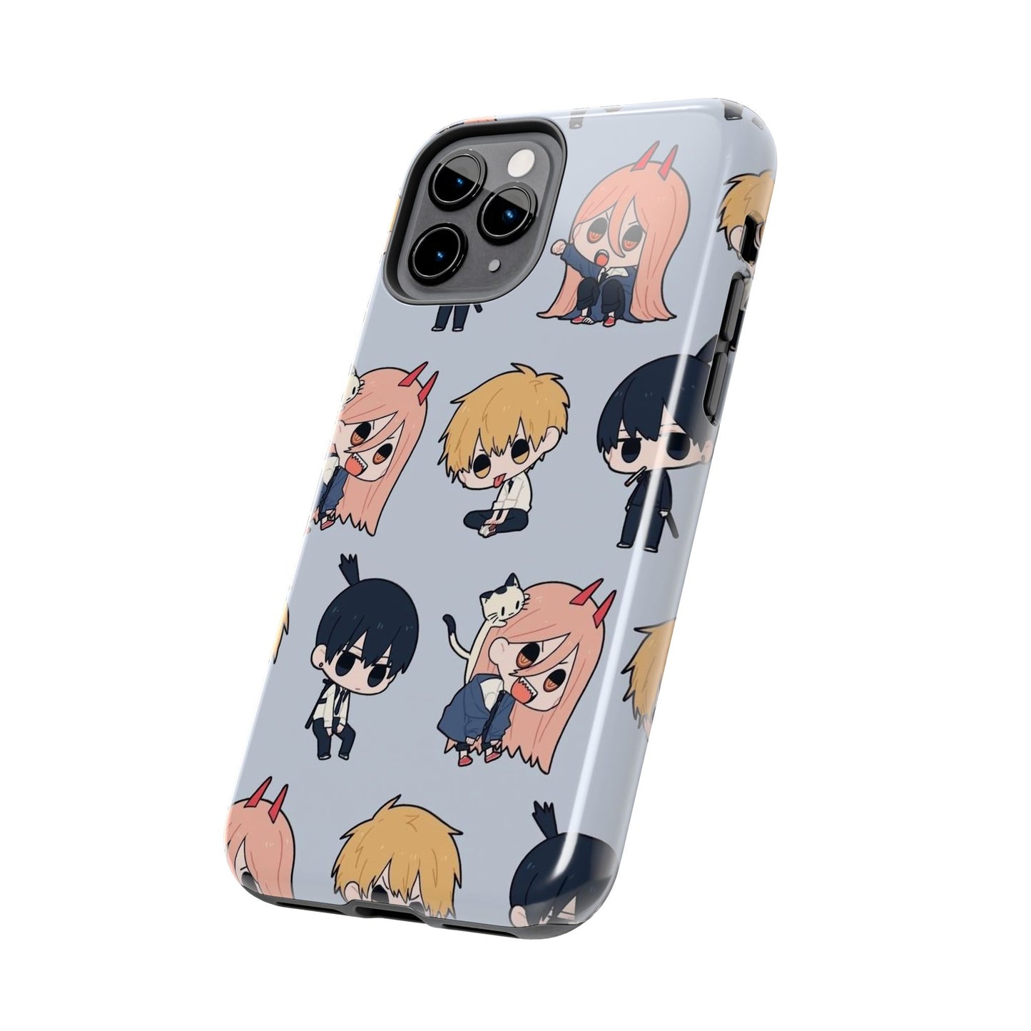 Anime Manga-Inspired Power and Denji iPhone Case for iPhone 16 and Samsung – Chainsaw Man Design