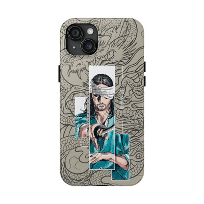 Samurai Anime Manga-Inspired iPhone Case – Musashi Design for iPhone 16-7 & Samsung