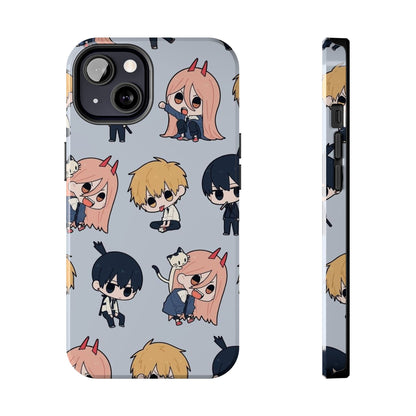 Anime Manga-Inspired Power and Denji iPhone Case for iPhone 16 and Samsung – Chainsaw Man Design