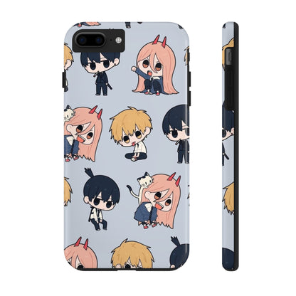 Anime Manga-Inspired Power and Denji iPhone Case for iPhone 16 and Samsung – Chainsaw Man Design