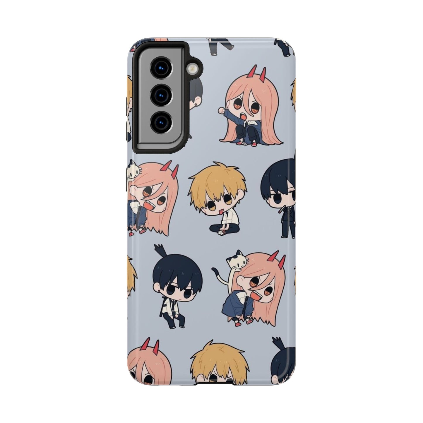 Anime Manga-Inspired Power and Denji iPhone Case for iPhone 16 and Samsung – Chainsaw Man Design