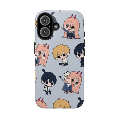 Anime Manga-Inspired Power and Denji iPhone Case for iPhone 16 and Samsung – Chainsaw Man Design