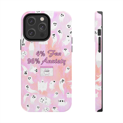 96 Anxiety Phone Case | Spooky Ghosts Halloween Case for iPhone 16 and More - Samsung