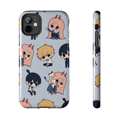 Anime Manga-Inspired Power and Denji iPhone Case for iPhone 16 and Samsung – Chainsaw Man Design