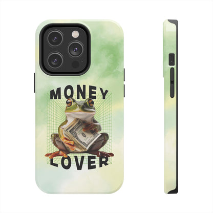 MONEY LOVER Frog Phone Case Funny Phone Case Cover for all iPhone Case - Samsung S23 S24 S23 S22