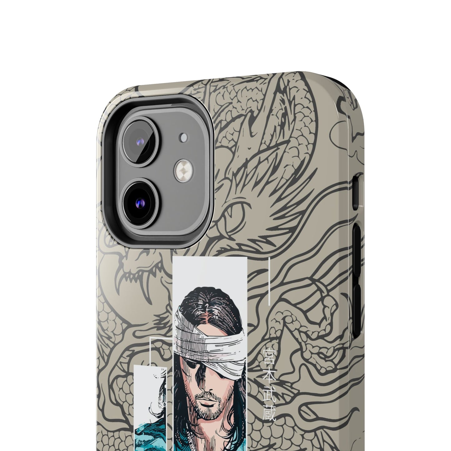 Samurai Anime Manga-Inspired iPhone Case – Musashi Design for iPhone 16-7 & Samsung