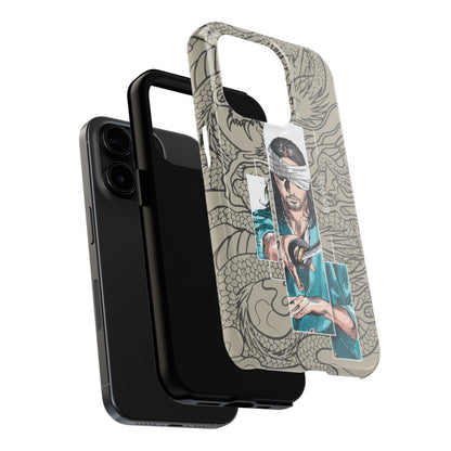 Samurai Anime Manga-Inspired iPhone Case – Musashi Design for iPhone 16-7 & Samsung