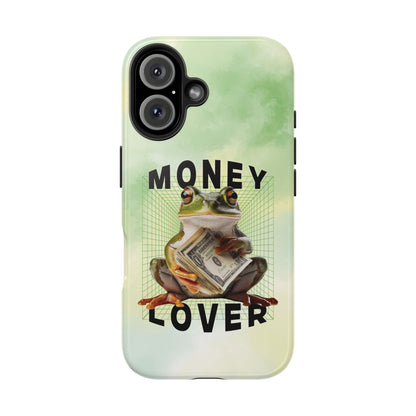 MONEY LOVER Frog Phone Case Funny Phone Case Cover for all iPhone Case - Samsung S23 S24 S23 S22