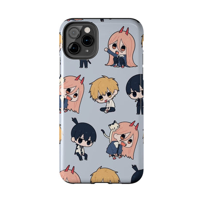 Anime Manga-Inspired Power and Denji iPhone Case for iPhone 16 and Samsung – Chainsaw Man Design