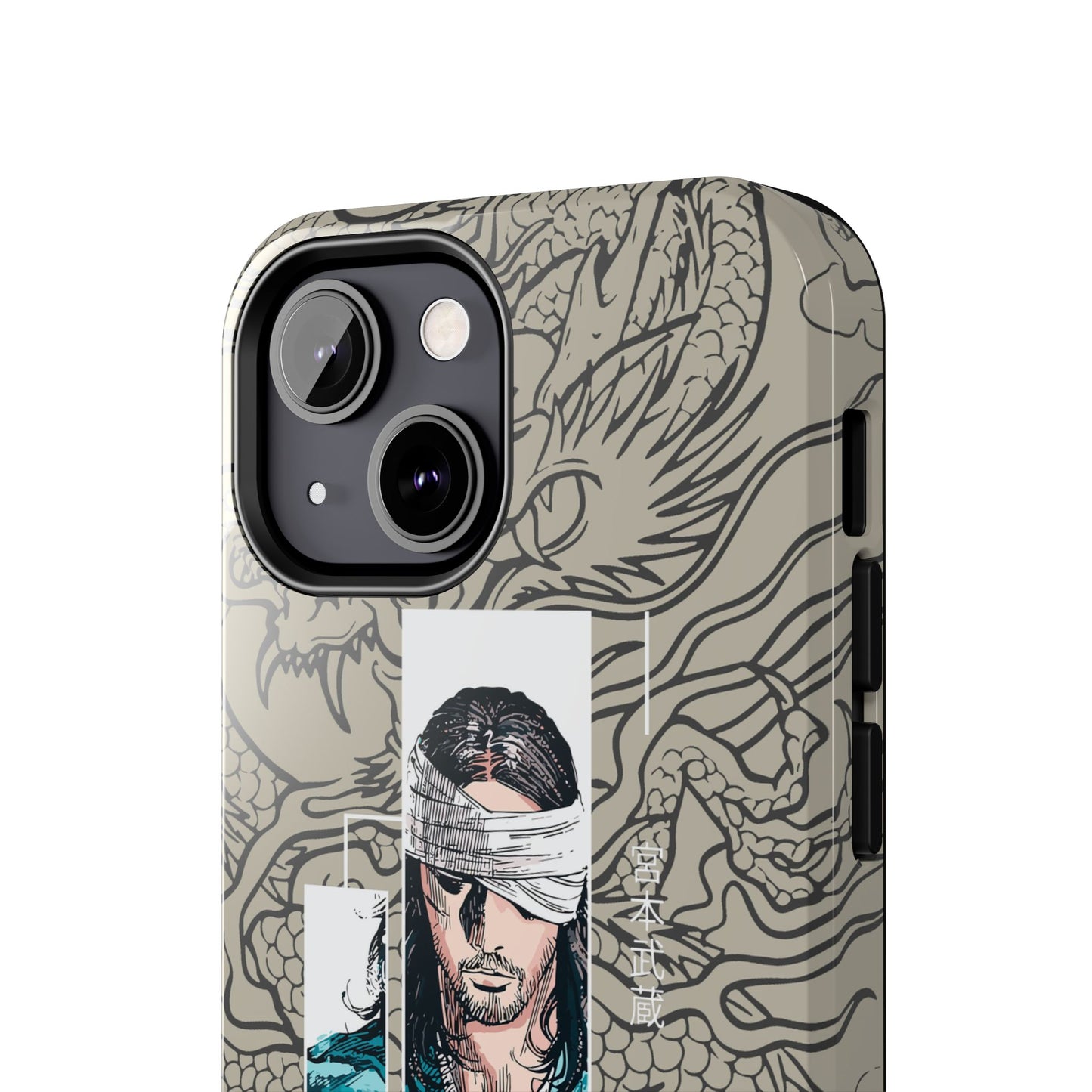 Samurai Anime Manga-Inspired iPhone Case – Musashi Design for iPhone 16-7 & Samsung