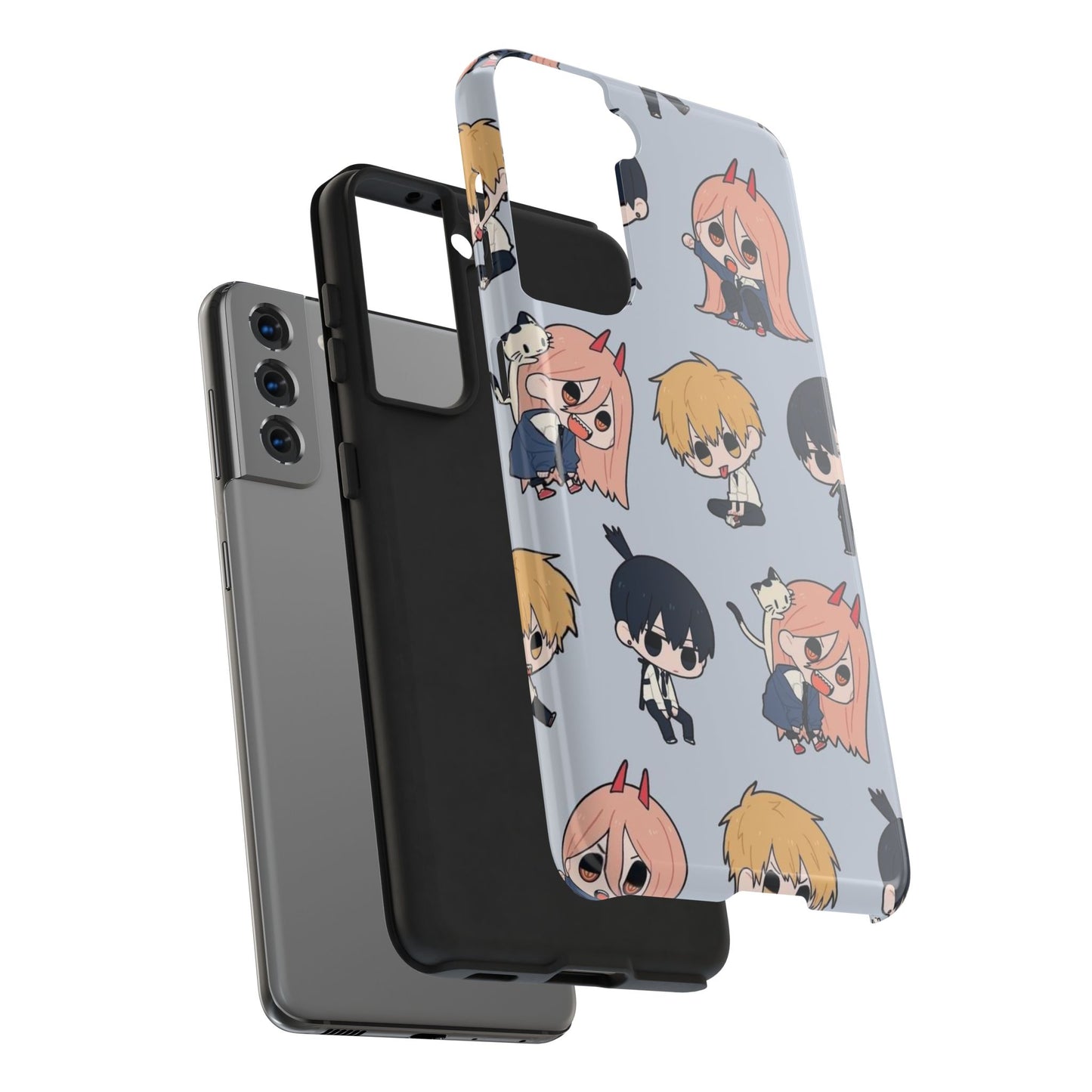 Anime Manga-Inspired Power and Denji iPhone Case for iPhone 16 and Samsung – Chainsaw Man Design