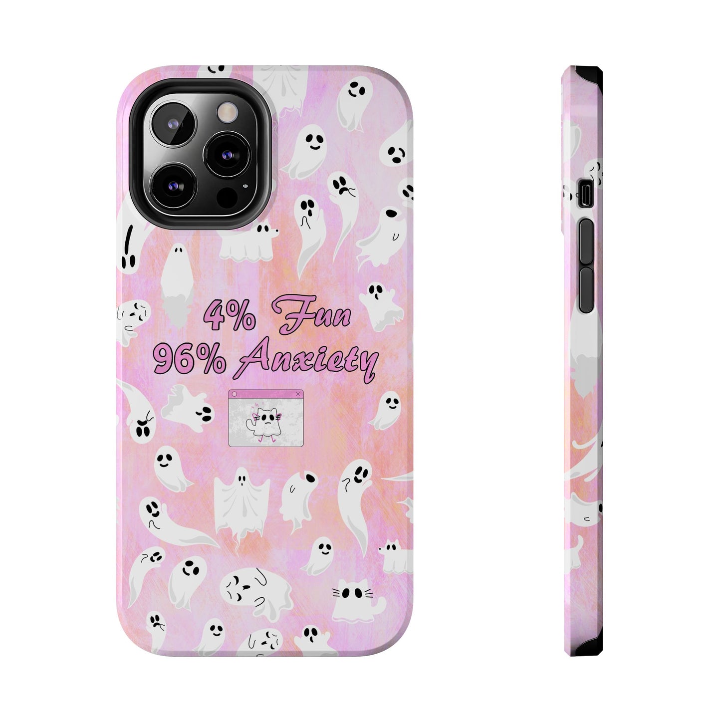 96 Anxiety Phone Case | Spooky Ghosts Halloween Case for iPhone 16 and More - Samsung