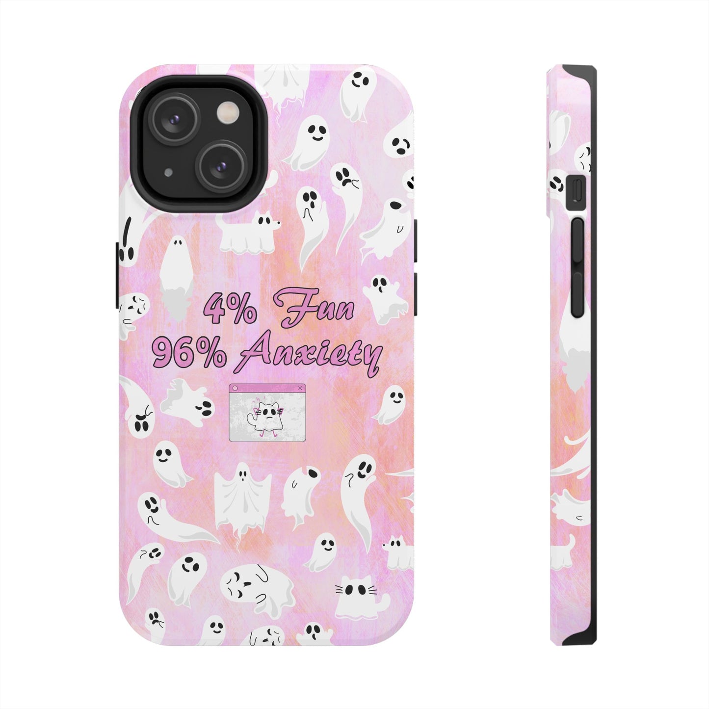 96 Anxiety Phone Case | Spooky Ghosts Halloween Case for iPhone 16 and More - Samsung