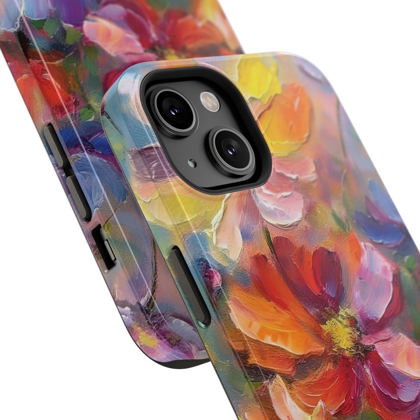 Flower Pattern Phone Case | 70s Retro | Cover for iPhone 16 15 14 13 12 SE Max Pro - Samsung Galaxy S Series - Flower Drawing