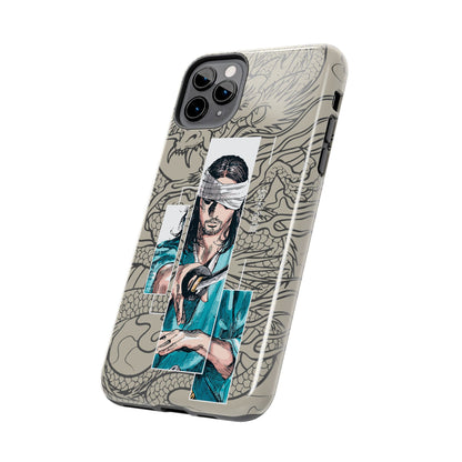 Samurai Anime Manga-Inspired iPhone Case – Musashi Design for iPhone 16-7 & Samsung