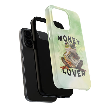 MONEY LOVER Frog Phone Case Funny Phone Case Cover for all iPhone Case - Samsung S23 S24 S23 S22