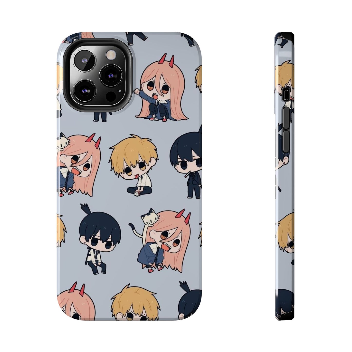 Anime Manga-Inspired Power and Denji iPhone Case for iPhone 16 and Samsung – Chainsaw Man Design