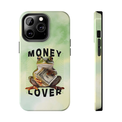 MONEY LOVER Frog Phone Case Funny Phone Case Cover for all iPhone Case - Samsung S23 S24 S23 S22