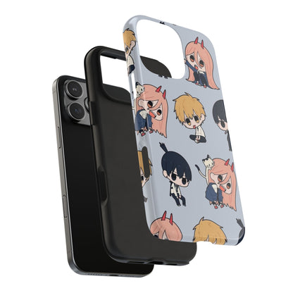 Anime Manga-Inspired Power and Denji iPhone Case for iPhone 16 and Samsung – Chainsaw Man Design