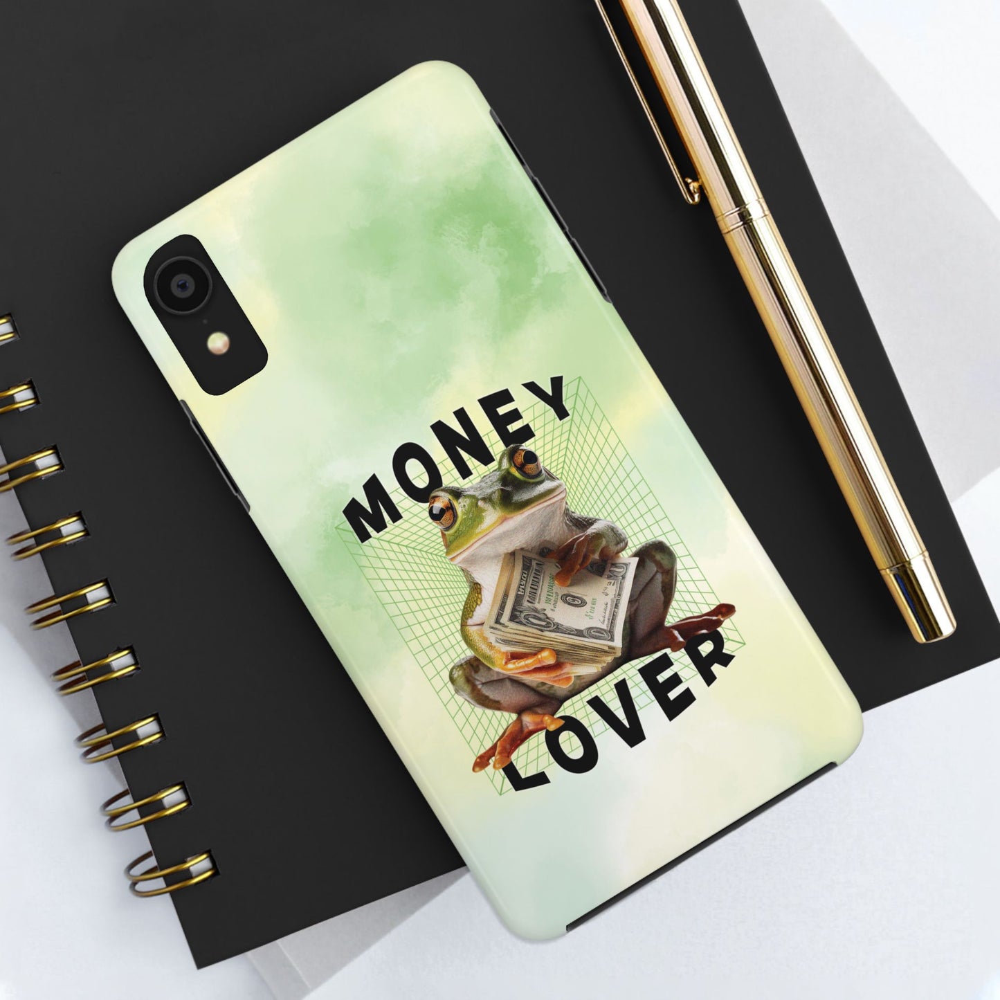 MONEY LOVER Frog Phone Case Funny Phone Case Cover for all iPhone Case - Samsung S23 S24 S23 S22