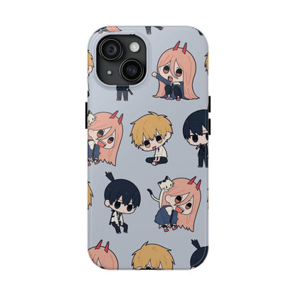 Anime Manga-Inspired Power and Denji iPhone Case for iPhone 16 and Samsung – Chainsaw Man Design