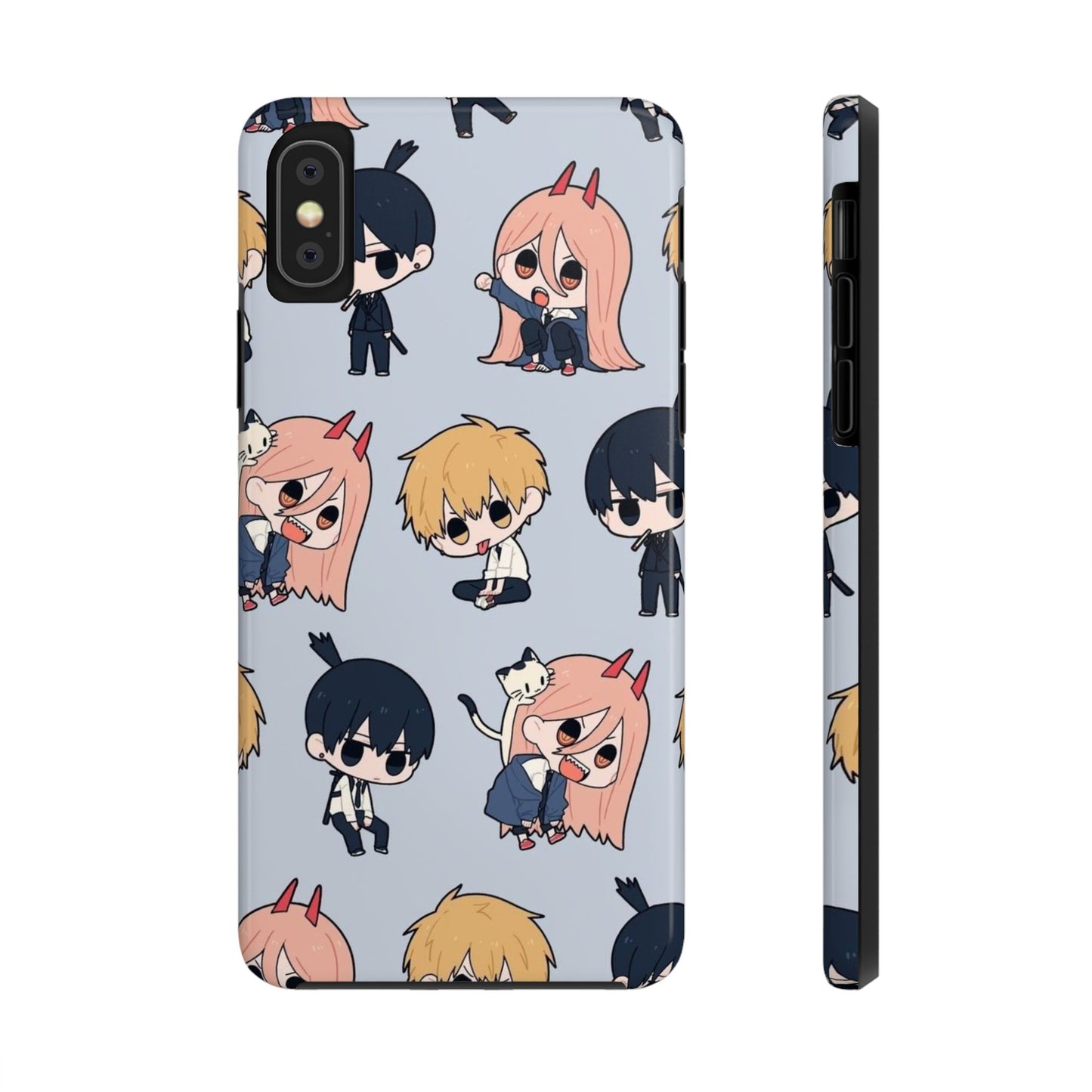 Anime Manga-Inspired Power and Denji iPhone Case for iPhone 16 and Samsung – Chainsaw Man Design