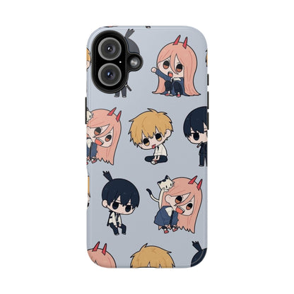 Anime Manga-Inspired Power and Denji iPhone Case for iPhone 16 and Samsung – Chainsaw Man Design