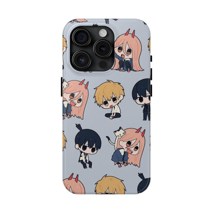 Anime Manga-Inspired Power and Denji iPhone Case for iPhone 16 and Samsung – Chainsaw Man Design