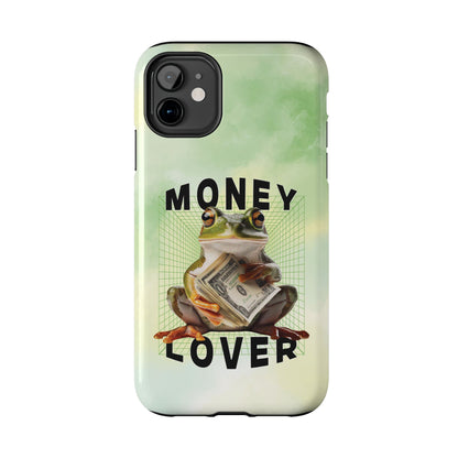 MONEY LOVER Frog Phone Case Funny Phone Case Cover for all iPhone Case - Samsung S23 S24 S23 S22