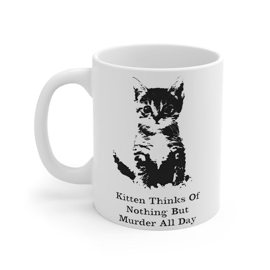 Cat Mug - Kitten Coffee Cup | Gift Idea | Cat Lovers Mug, Crazy Cat Lady Mug, Funny Cat Mug, Cat Lover Gift