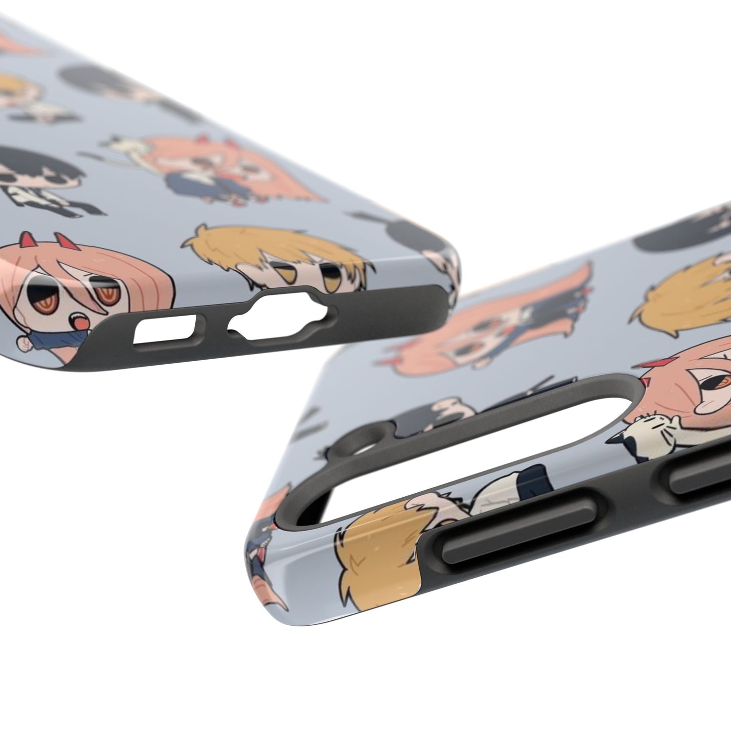 Anime Manga-Inspired Power and Denji iPhone Case for iPhone 16 and Samsung – Chainsaw Man Design