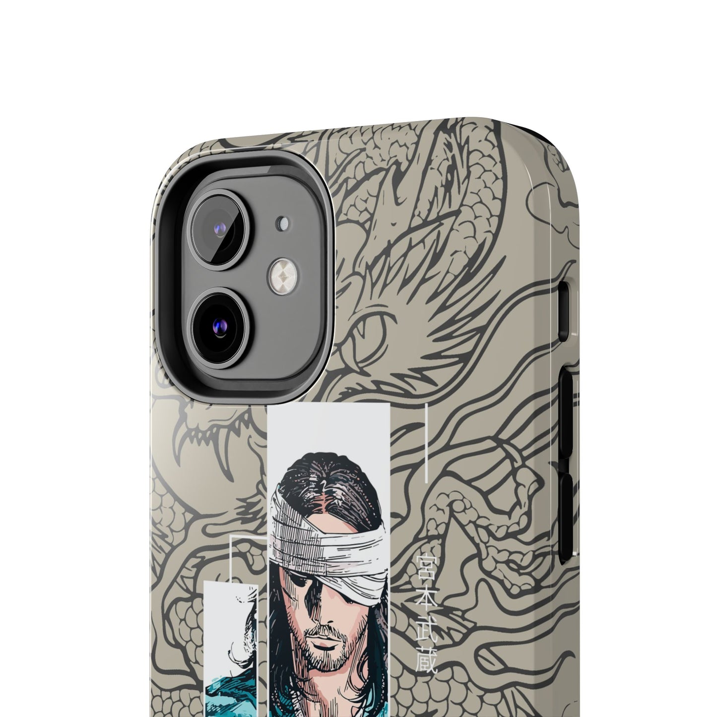 Samurai Anime Manga-Inspired iPhone Case – Musashi Design for iPhone 16-7 & Samsung